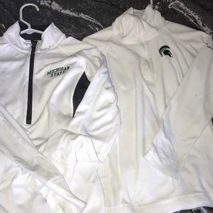 2 Michigan state sweaters